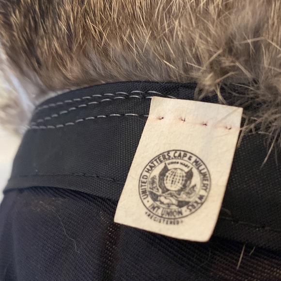 FUR HAT OS LINED 14” Diameter - Picture 10 of 12